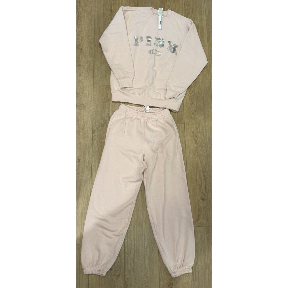 Victoria's Secret PINK set features Silver"PINK" logo on Both Pieces Size XS